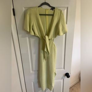 Vici tie front midi dress